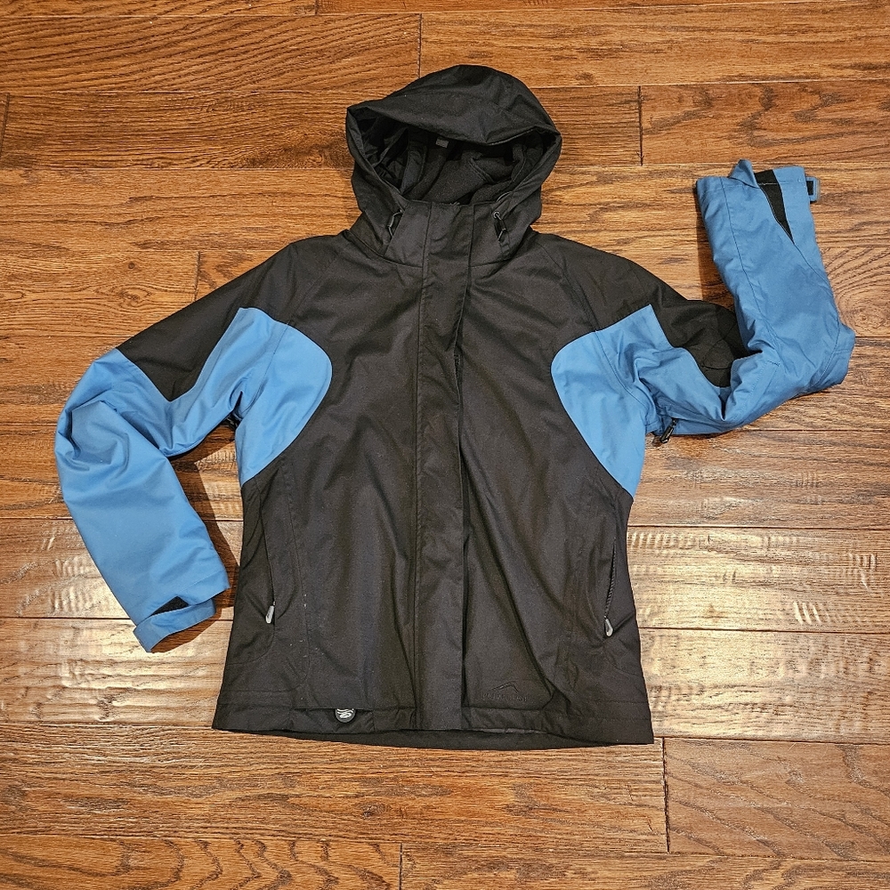 Polar Edge Women's Ski Jacket, Black/ Teal - Size Large